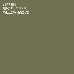 #6F7150 - Willow Grove Color Image